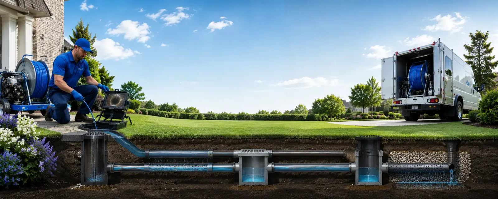 Outdoor drain cleaning information for Orleans, IN